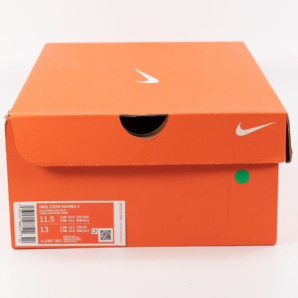 Nike Zoom Mamba V \'Black Indigo Fog\' AJ1697-003 Track Spikes Cleats size 11.5 main image 11